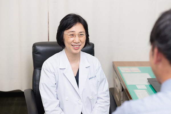サンシャイン山口クリニック 定期的な人間ドックを習慣にしてほしいと話す田口享子院長