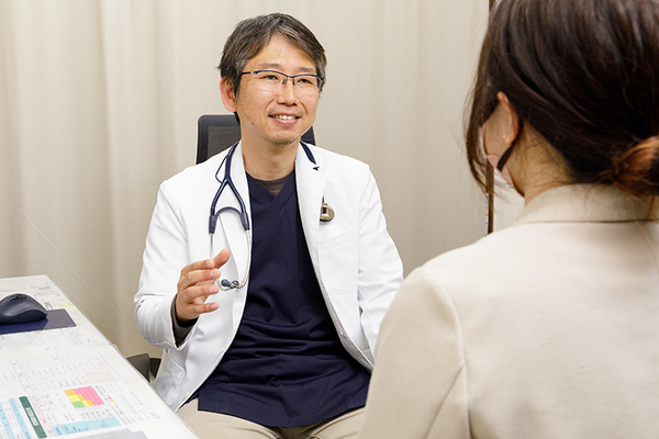 いななみクリニック 治療内容や体調管理について丁寧に説明を心がけている
