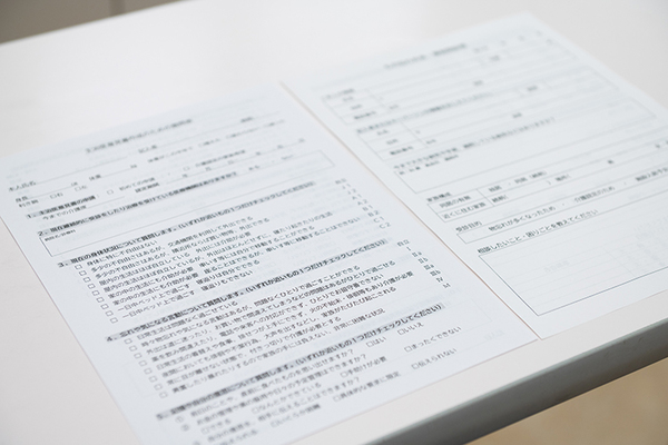 まきた内科医院 質問項目に沿って状態を確認する簡易的認知機能検査