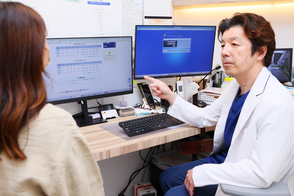 きむら内科・外科、膵臓クリニック 「少しでも多くの方に検査を受けていただきたい」と話す院長