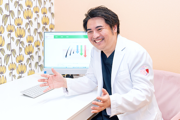 まゆりなclinic名古屋栄 介護脱毛への関心が高まっていると話す加藤院長