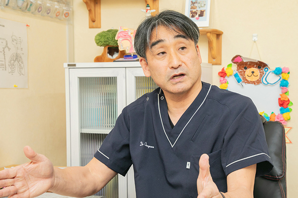おながわ小児科アレルギー科クリニック 受診時にたくさんの情報を持ってきてほしいと語る女川院長