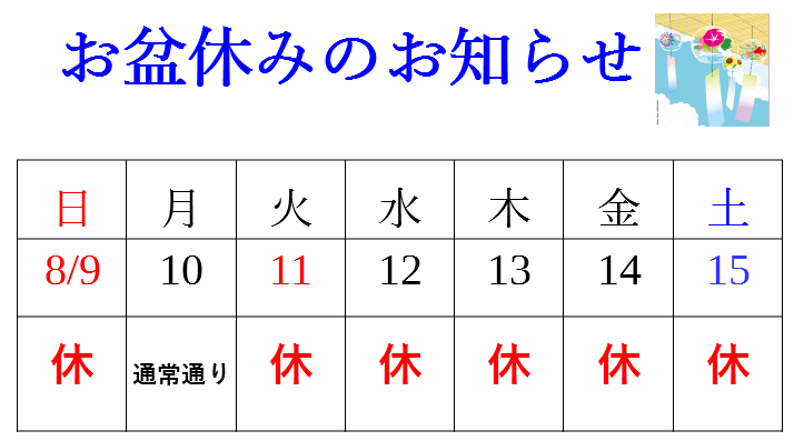 竹中眼科クリニック お知らせ１