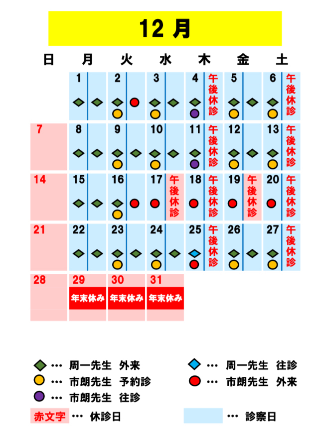 杉田医院 お知らせ１