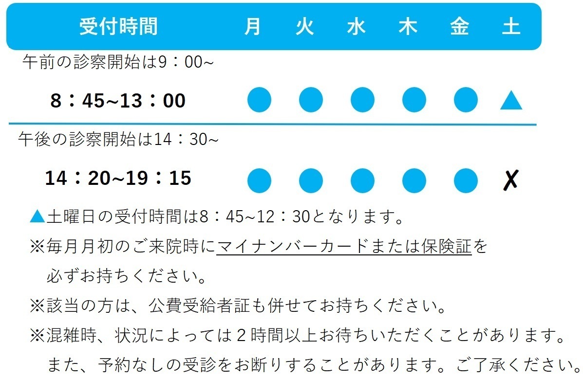 保谷整形外科 お知らせ1