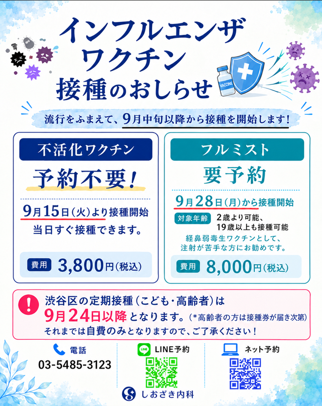 しおざき内科 お知らせ